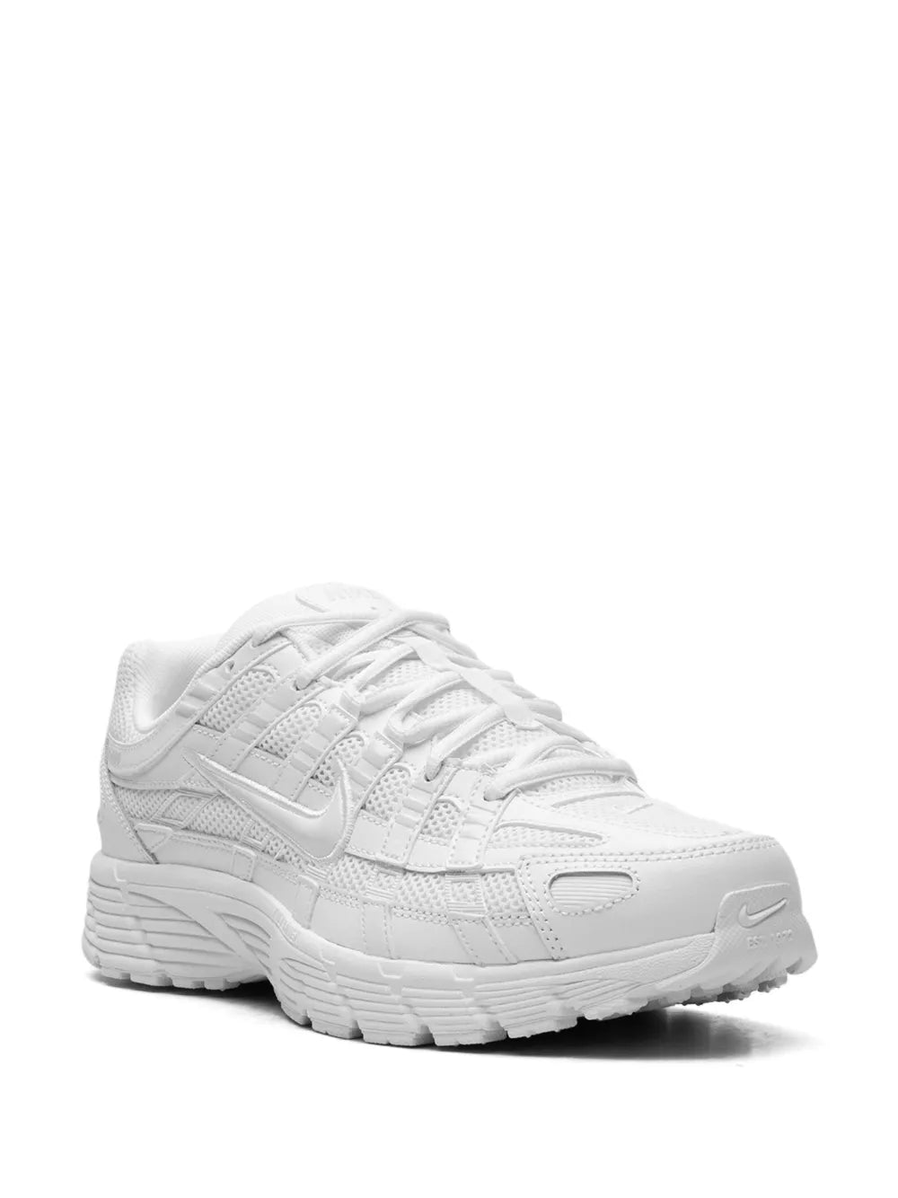 Nike P-6000 Blanche - sneaker retro running blanche vue de face