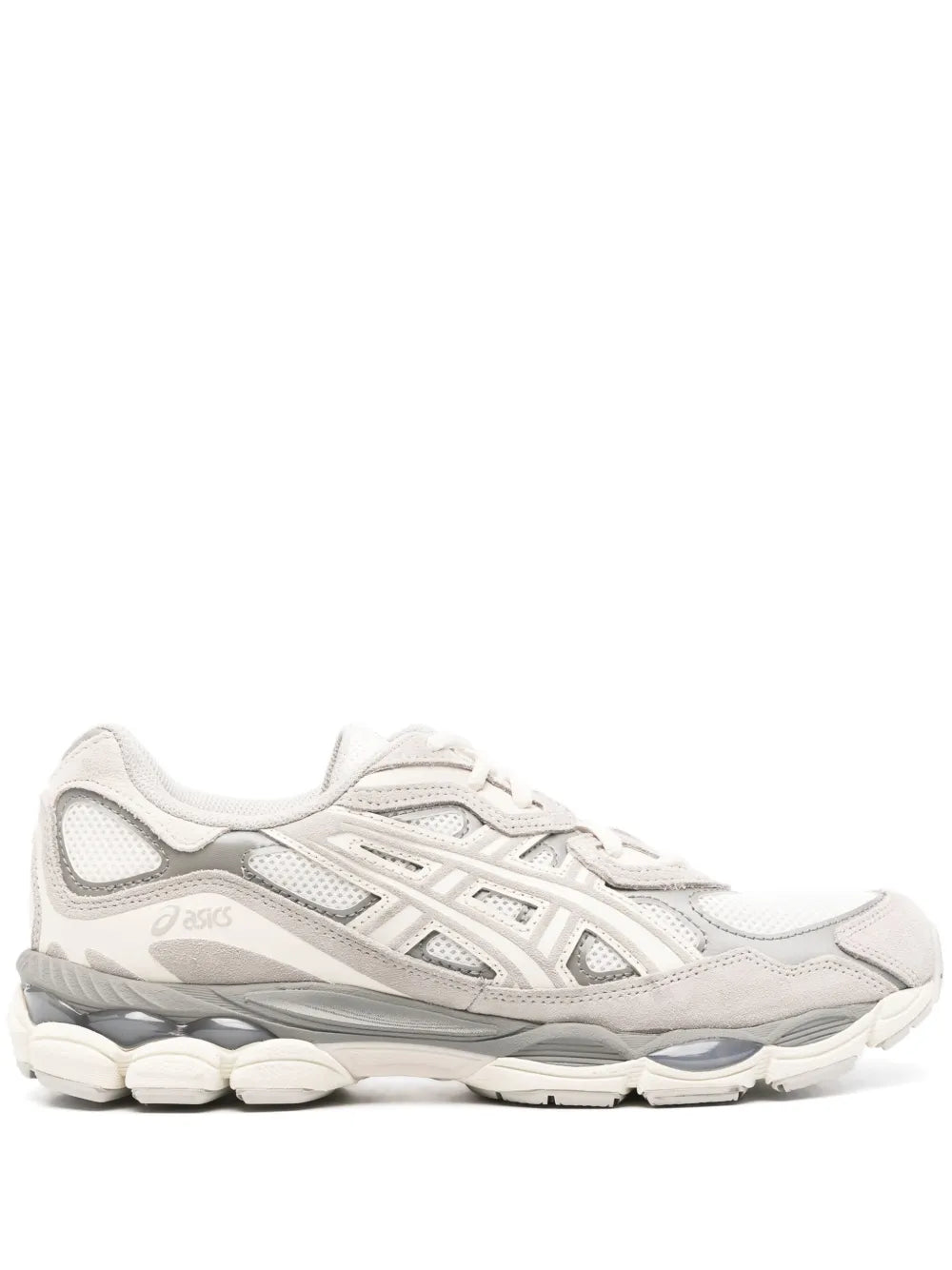 Asics Gel-NYC Beige Gris - sneaker beige et grise vue profil