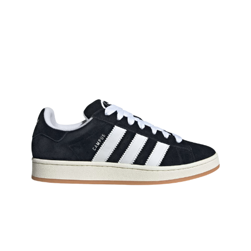 Adidas Campus Noire - sneaker suede noire vintage vue profil