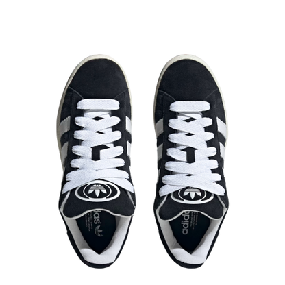 Adidas Campus Noire - sneaker suede noire vintage vue de face
