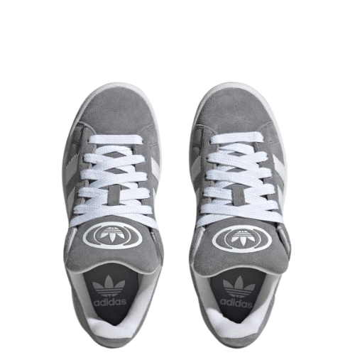 Adidas Campus Grise - sneaker suede grise vintage vue de face