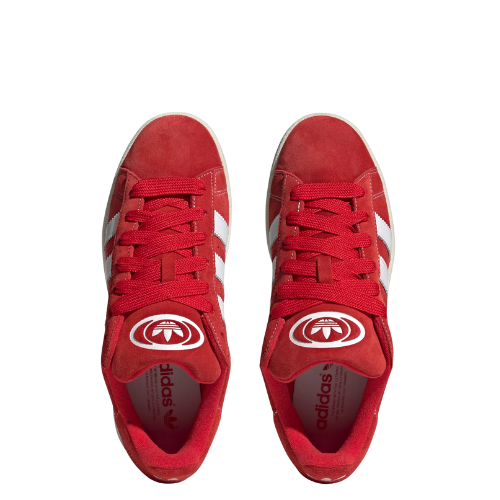 Adidas Campus Rouge - sneaker suede rouge vintage vue de face