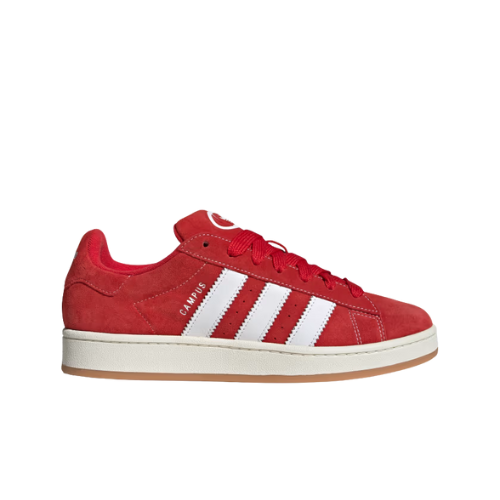 Adidas Campus Rouge - sneaker suede rouge vintage vue profil