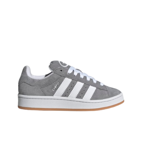 Adidas Campus Grise - sneaker suede grise vintage vue profil
