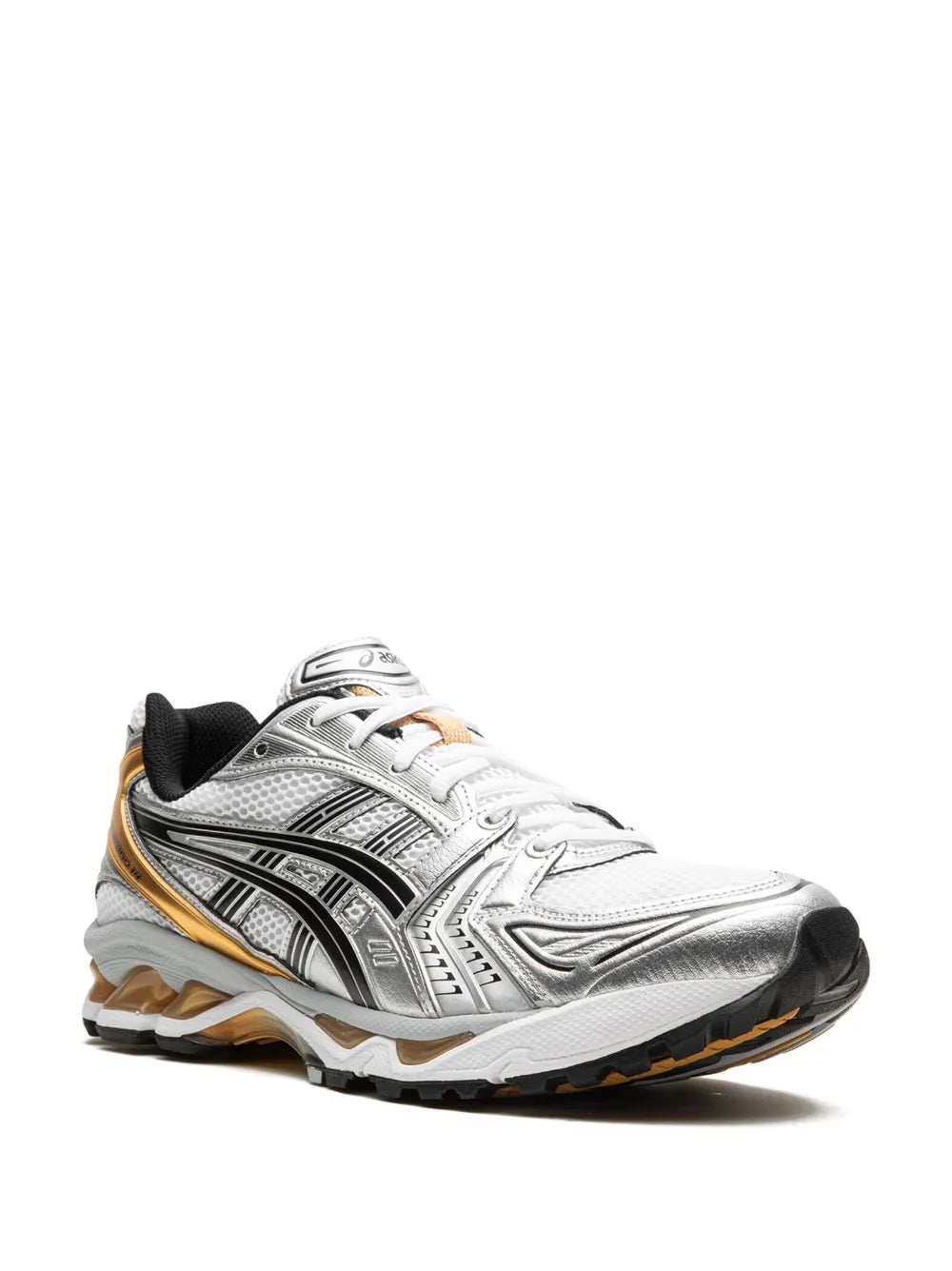 Asics Kayano 14 Pure Gold - sneaker chunky doree premium vue de face