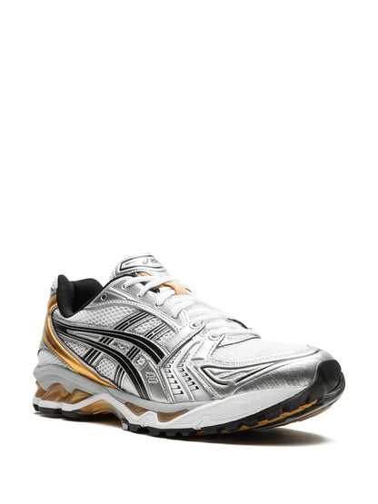 Asics Kayano 14 Pure Gold - sneaker chunky doree premium vue de face