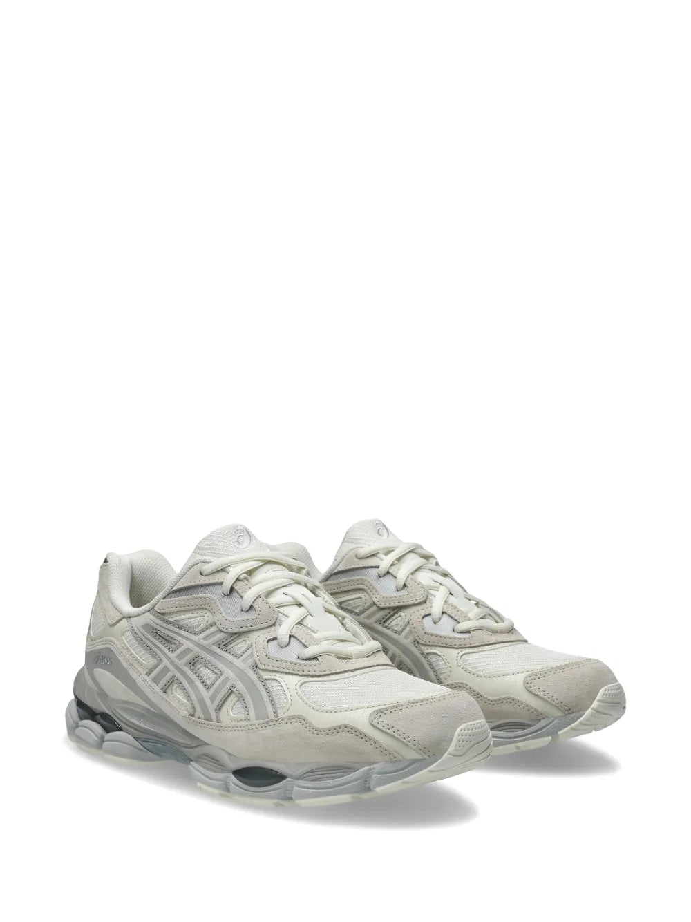 Asics Gel-NYC Cream Cloud Grey - sneaker creme et grise vue de face