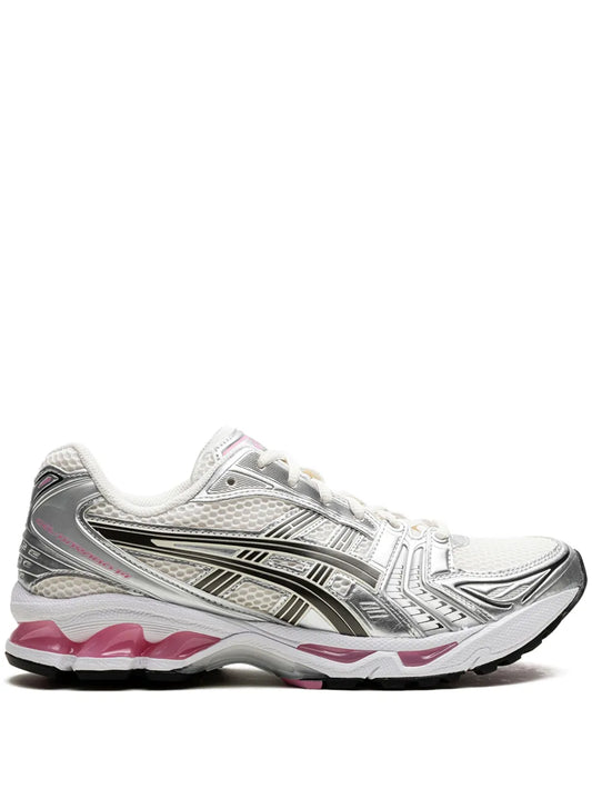 Asics Kayano 14 Cream Sweet Pink - sneaker chunky rose pastel vue profil