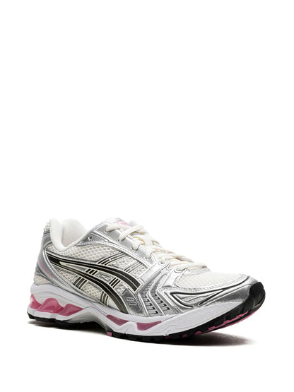 Asics Kayano 14 Cream Sweet Pink - sneaker chunky rose pastel vue de face