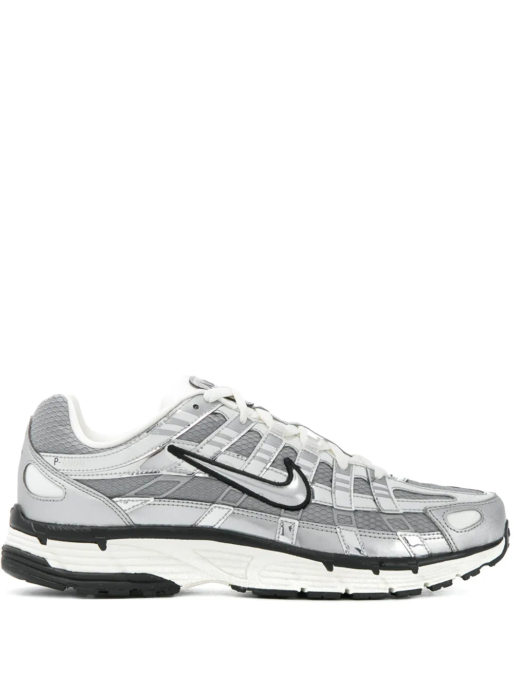 Nike P-6000 Silver - sneaker retro running argentee vue profil