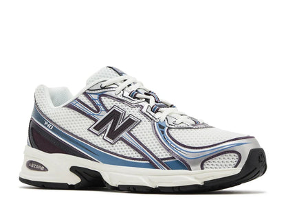 New Balance 740 Sea Salt Plum - sneaker chunky prune vue de face