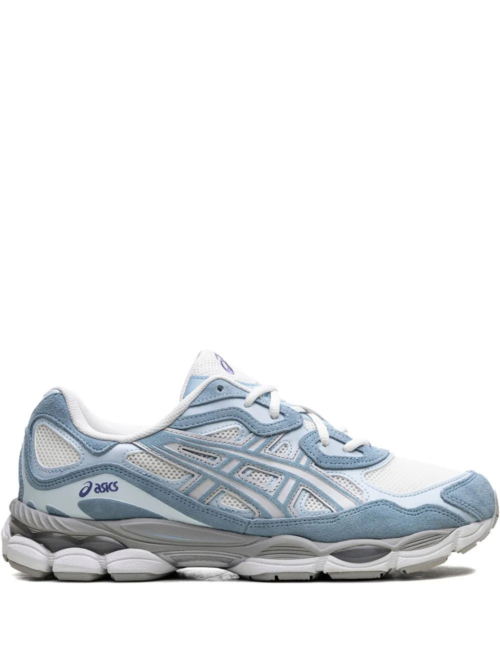 Asics Gel-NYC Arctic Sky - basket bleu pale et blanche vue profil