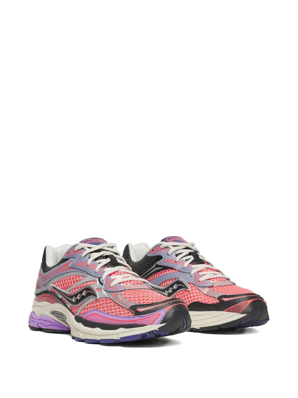 Saucony Omni 9 Pink Purple - basket rose et violette vue de face