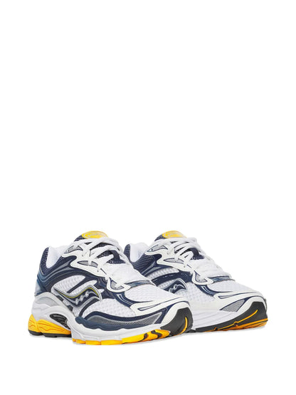Saucony Omni 9 Blue Yellow enfant - basket bleue et jaune vue de face