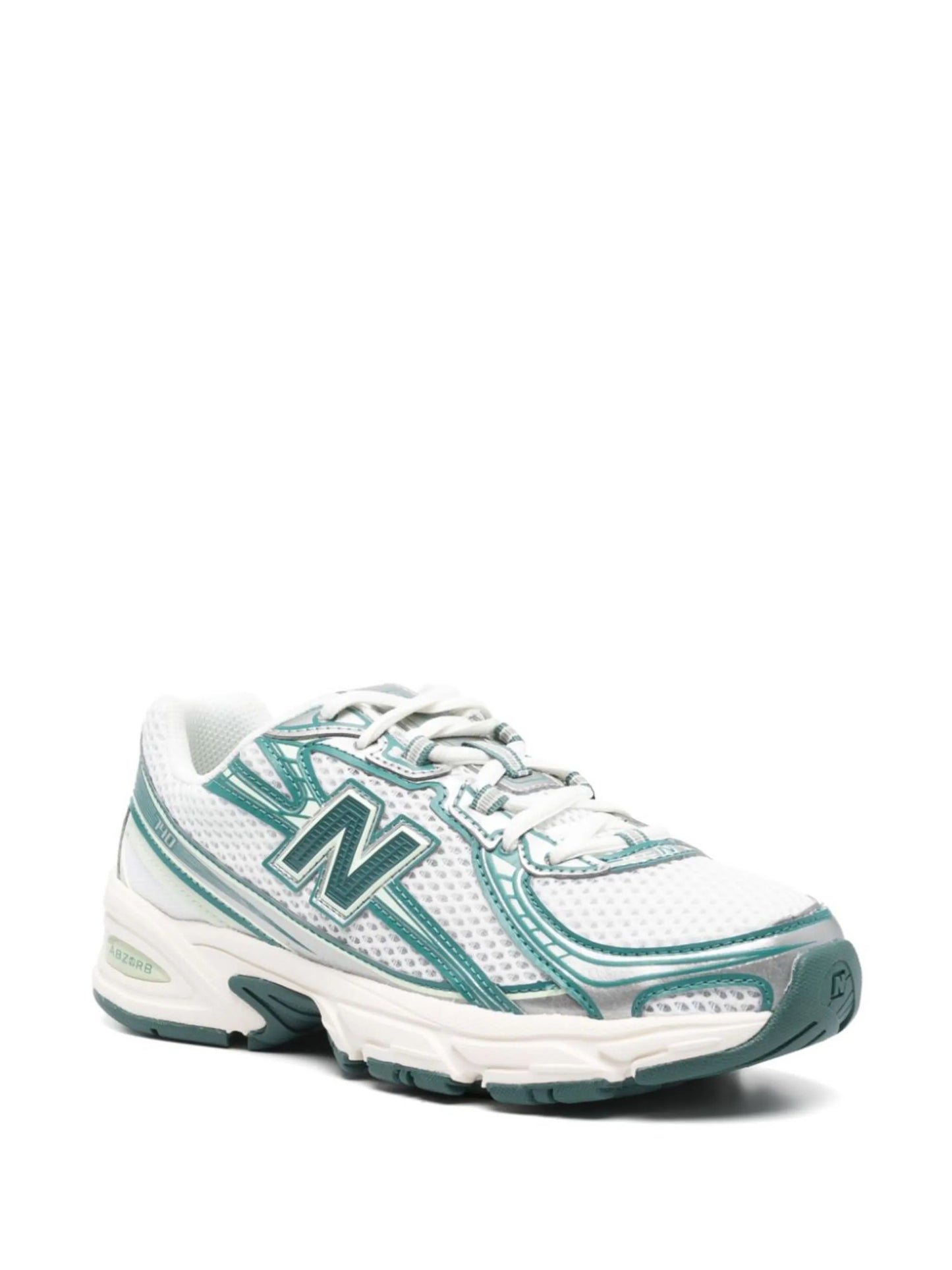 New Balance 740 Vert - sneaker chunky verte vue de face