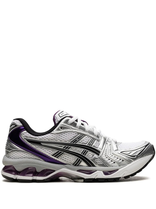 Asics Kayano 14 Dark Grape - sneaker chunky violet fonce vue profil