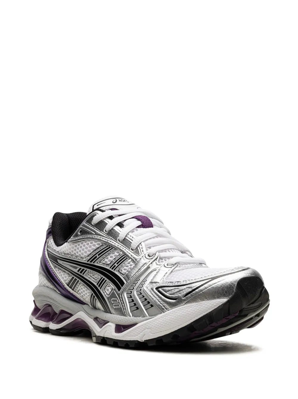 Asics Kayano 14 Dark Grape - sneaker chunky violet fonce vue de face