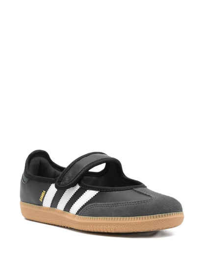 Adidas Samba Jane Noir - basket cuir noire vue de face
